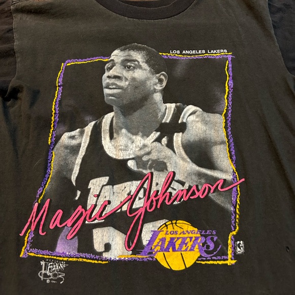 Magic Johnson Los Angeles Lakers Vintage T-Shirt - Picture 2 of 7